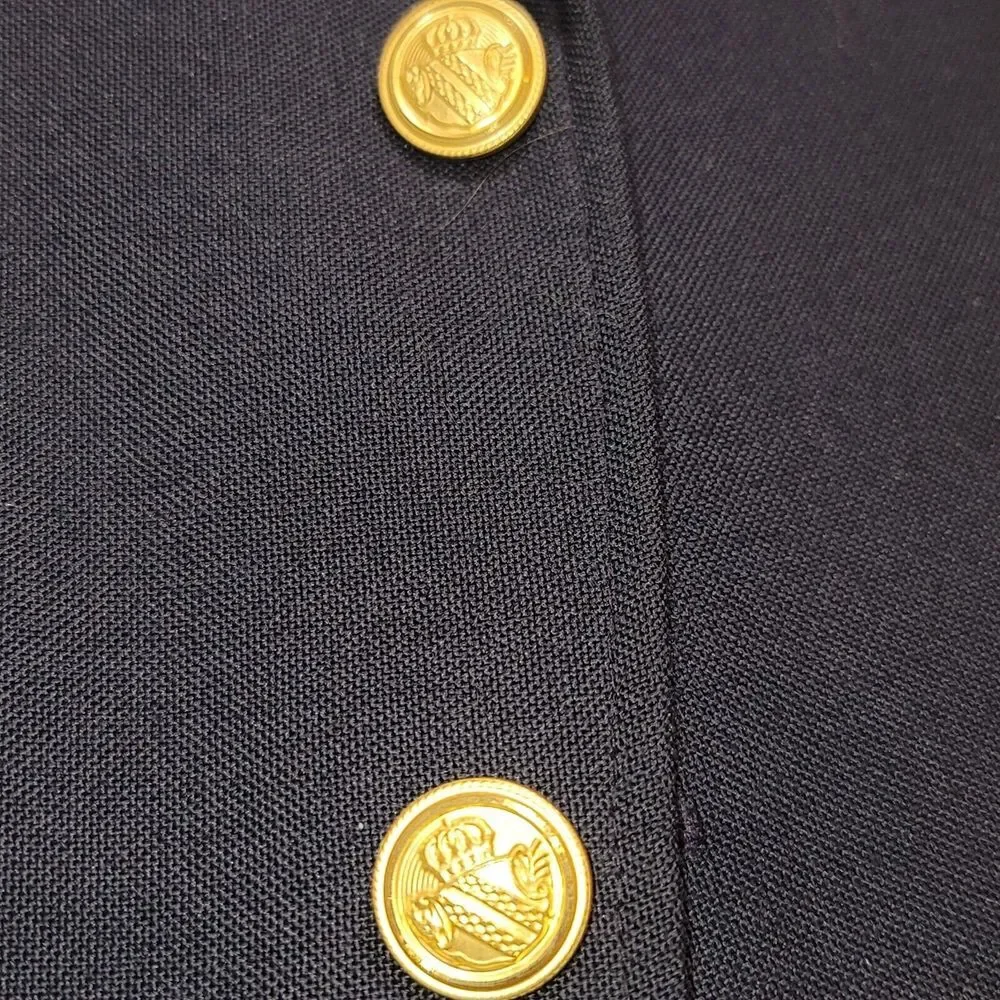 Arnold Palmer Mens Blazer 44L 2 Button Blue Blazer Sport Coat Jacket Gold Button - Picture 5 of 14